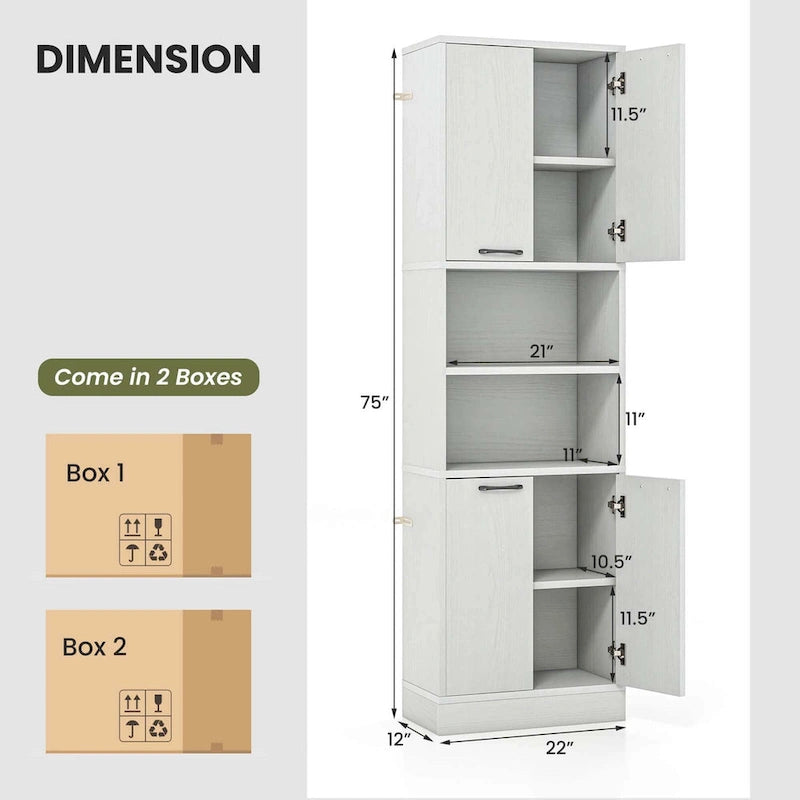 Meuble de rangement haut de salle de bain de 75 po