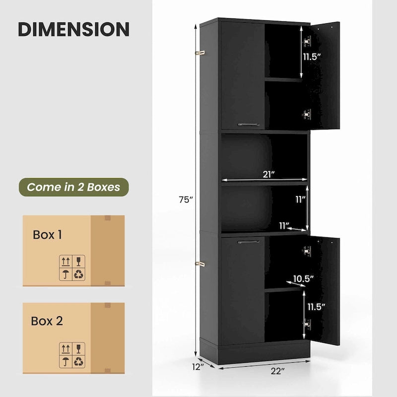 Meuble de rangement haut de salle de bain de 75 po