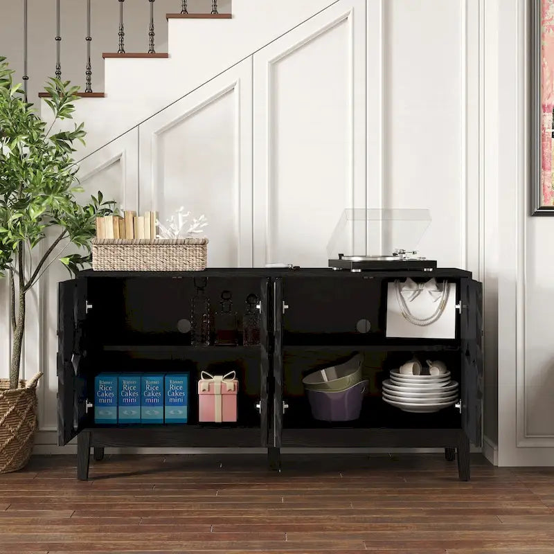 Commode de rangement polyvalente Mid-Century Modern pour différentes pièces