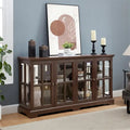 Vitrine d'exposition LED antique avec 4 portes en treillis en verre