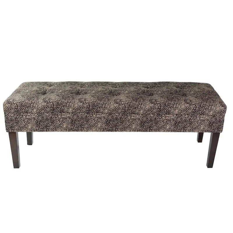 Banc d'intérieur de salon rembourré guépard