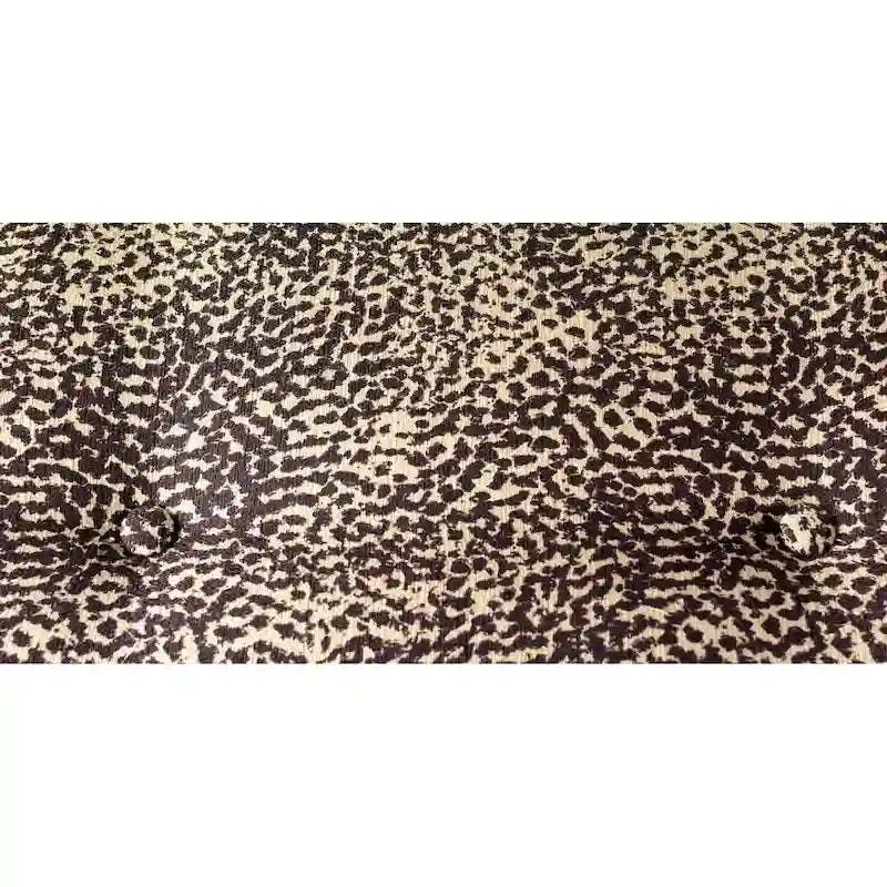 Banc d'intérieur de salon rembourré guépard