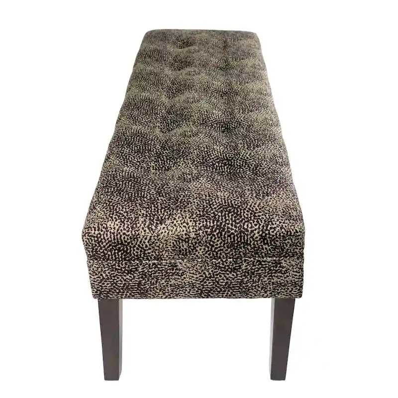 Banc d'intérieur de salon rembourré guépard
