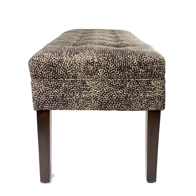 Banc d'intérieur de salon rembourré guépard