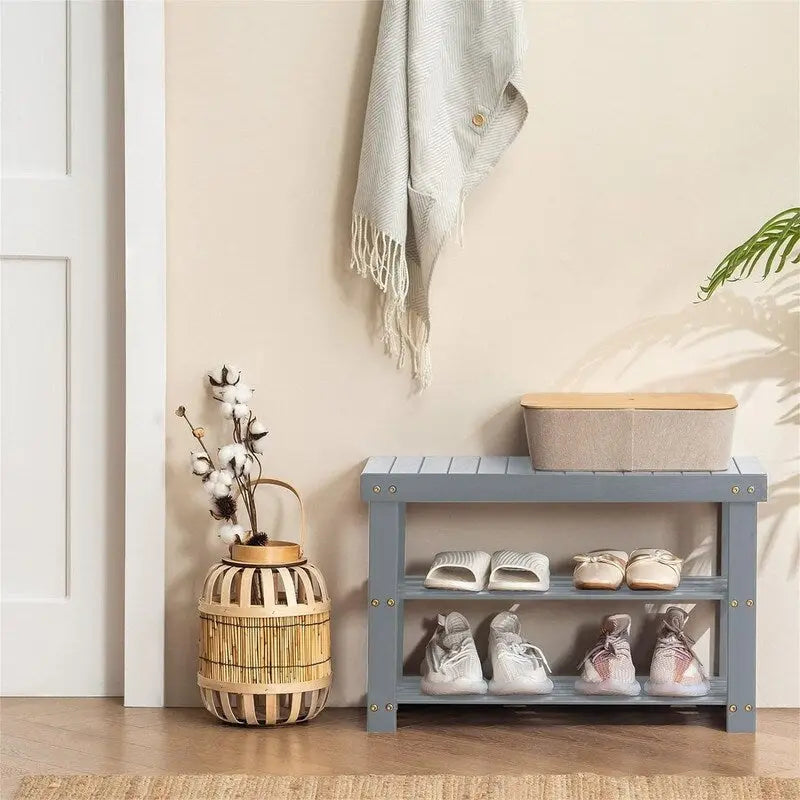 Banc range-chaussures 3 niveaux - 28P x 70l x 45H cm