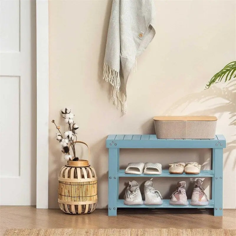 Banc range-chaussures 3 niveaux - 28P x 70l x 45H cm