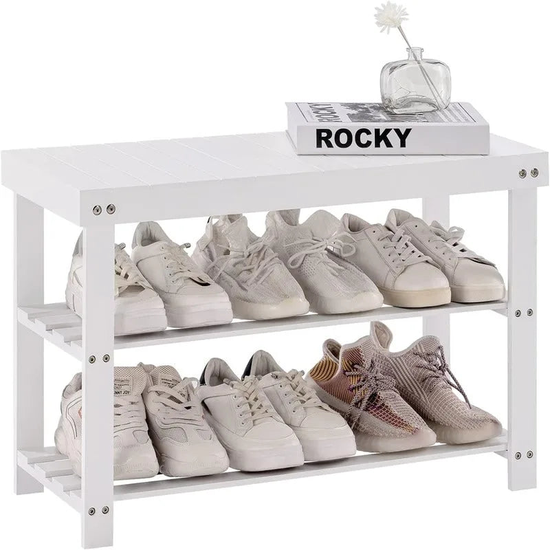 Banc range-chaussures 3 niveaux - 28P x 70l x 45H cm