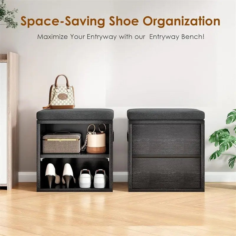 Banc à chaussures pour entrée - 15P x 11L x 16H