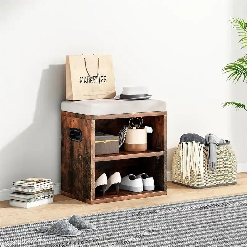 Banc à chaussures pour entrée - 15P x 11L x 16H