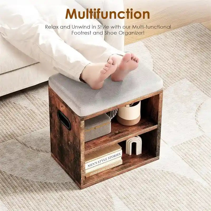 Banc à chaussures pour entrée - 15P x 11L x 16H