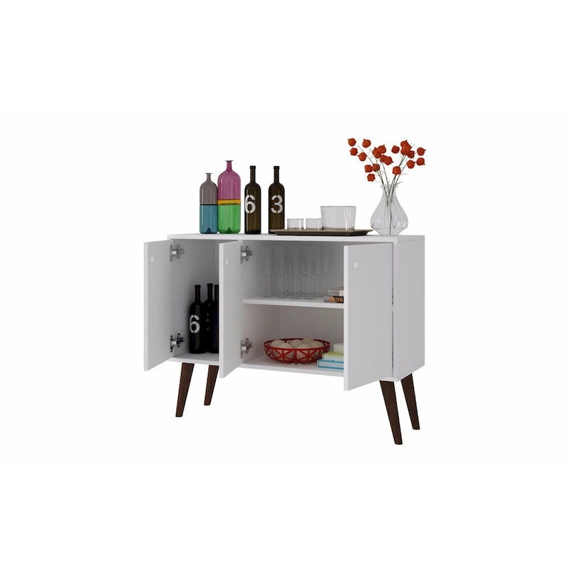 Meuble de buffet avec 3 étagères et 3 portes