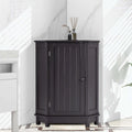 Meuble de salle de bain d'angle triangulaire avec étagère