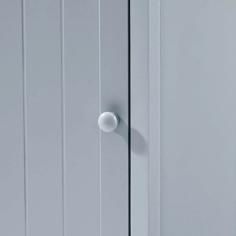 Meuble de salle de bain d'angle triangulaire avec étagère