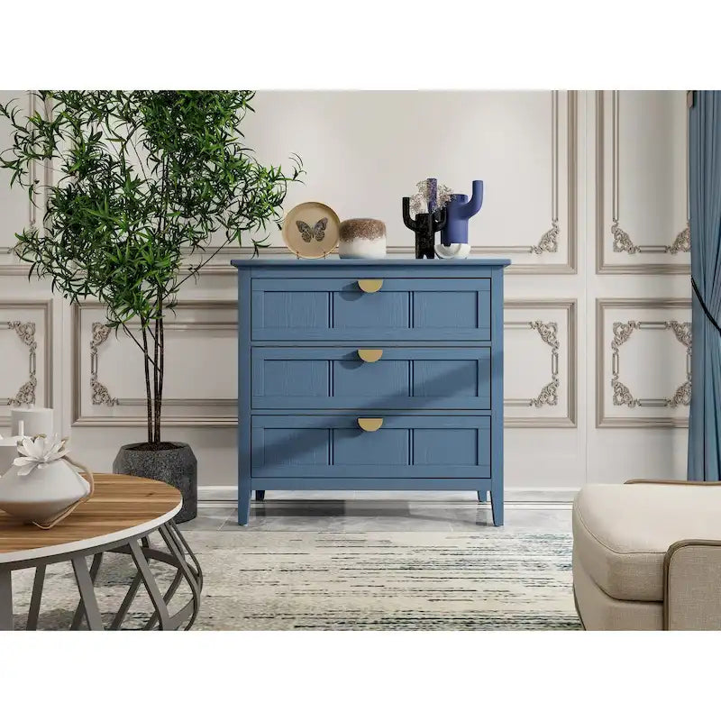 Meuble commode à 3 tiroirs pour salon chambre