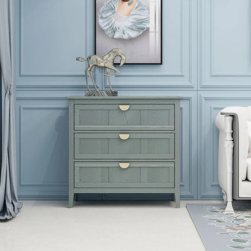 Meuble commode à 3 tiroirs pour salon chambre