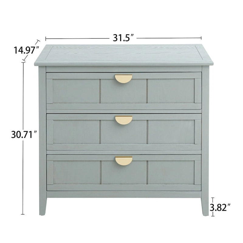 Meuble commode à 3 tiroirs pour salon chambre