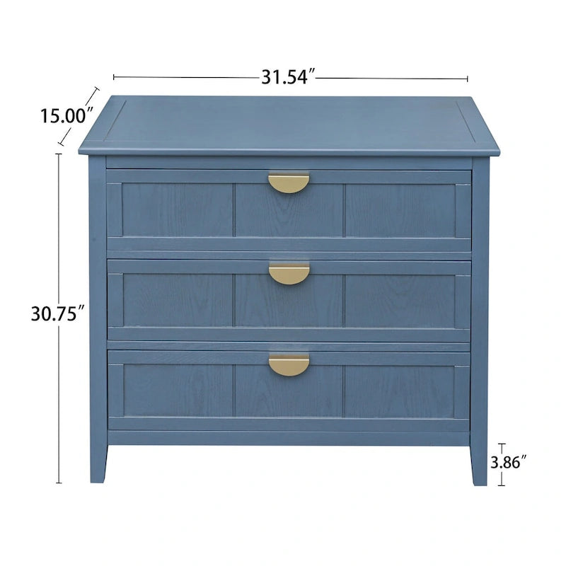 Meuble commode à 3 tiroirs pour salon chambre