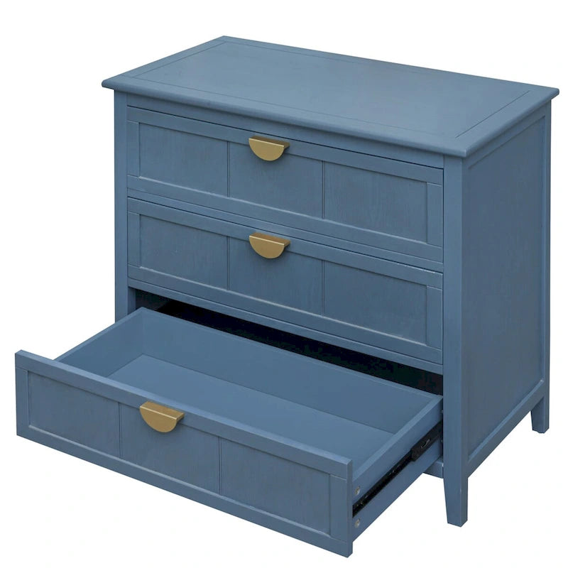 Meuble commode à 3 tiroirs pour salon chambre