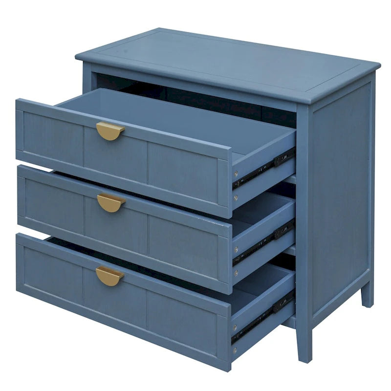 Meuble commode à 3 tiroirs pour salon chambre
