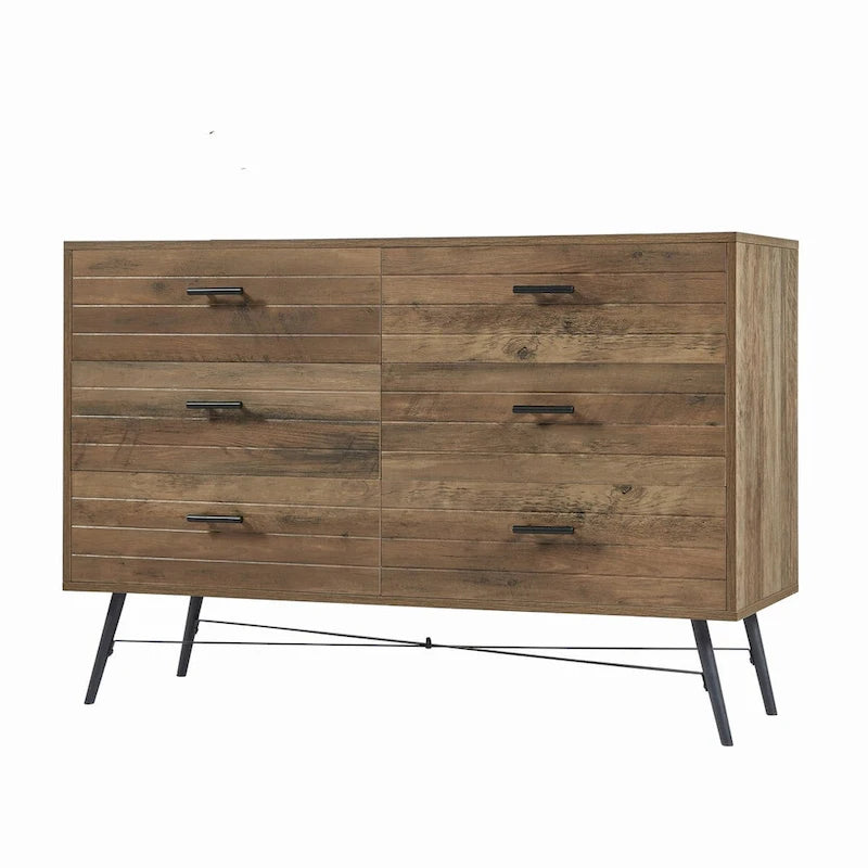 Chambre Moderne avec Commode à 6 Tiroirs Profonds