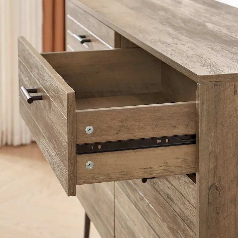 Chambre Moderne avec Commode à 6 Tiroirs Profonds