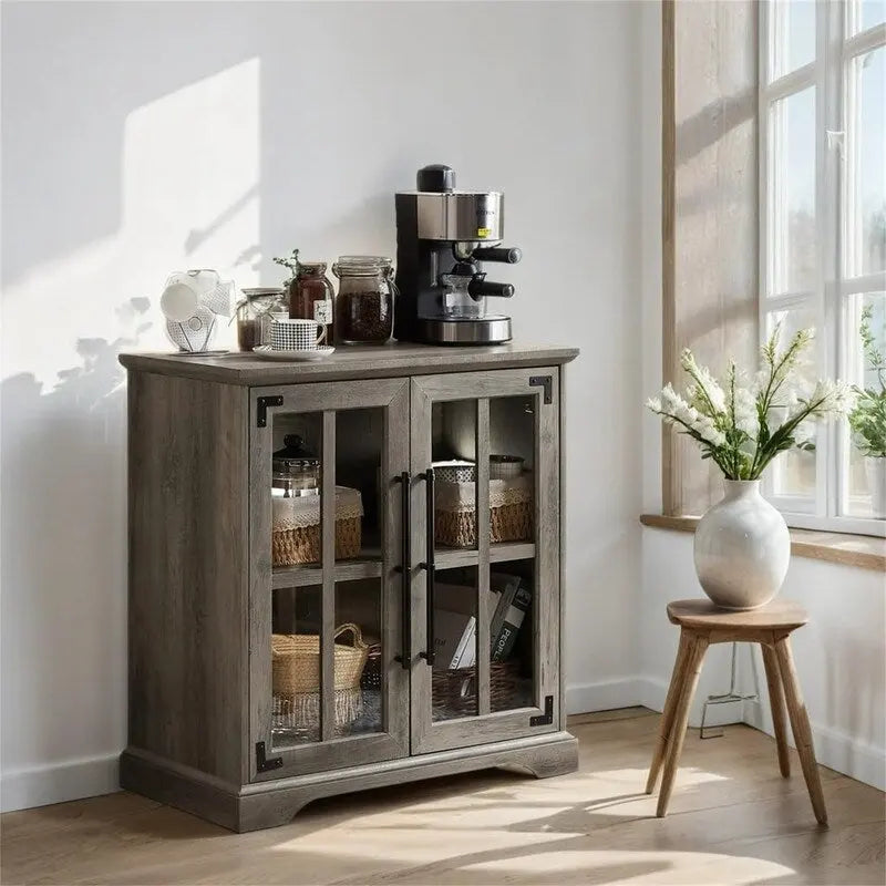 Coffee Bar Storage Cabinet - 16D x 32W x 32H