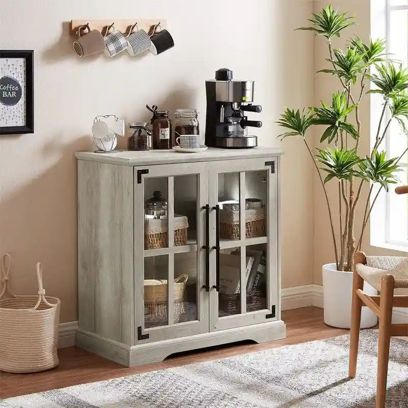 Meuble de Rangement Bar à Café - 16P x 32L x 32H