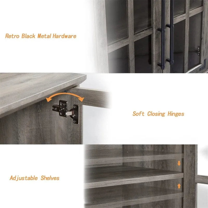 Meuble de Rangement Bar à Café - 16P x 32L x 32H