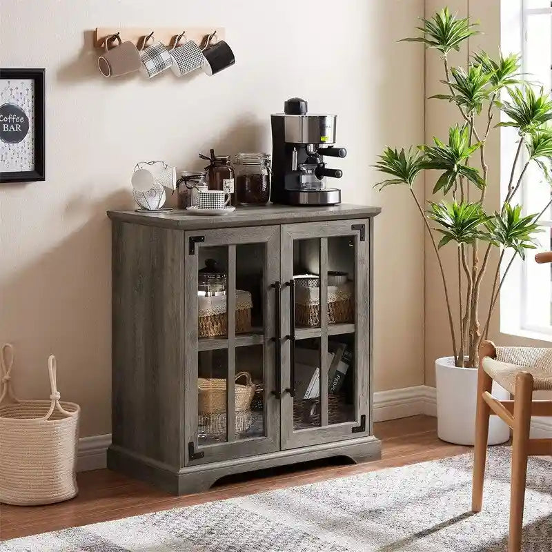 Meuble de Rangement Bar à Café - 16P x 32L x 32H