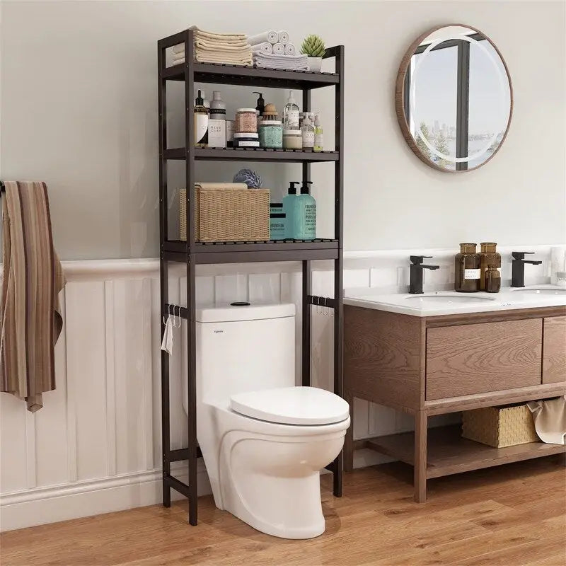 Meuble de rangement pour toilettes - 10,3P x 24,8L x 67H