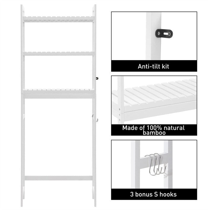 Meuble de rangement pour toilettes - 10,3P x 24,8L x 67H