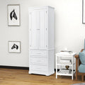 Meuble de salle de bain colonne minimaliste sur pied avec 1 placard et 3 tiroirs