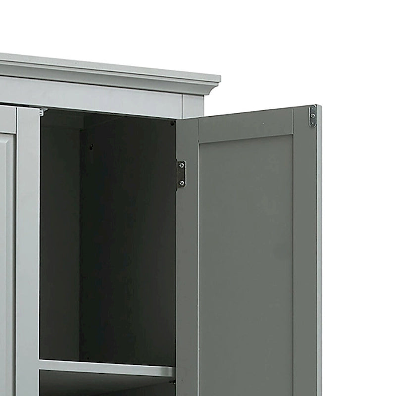 Meuble de salle de bain colonne minimaliste sur pied avec 1 placard et 3 tiroirs