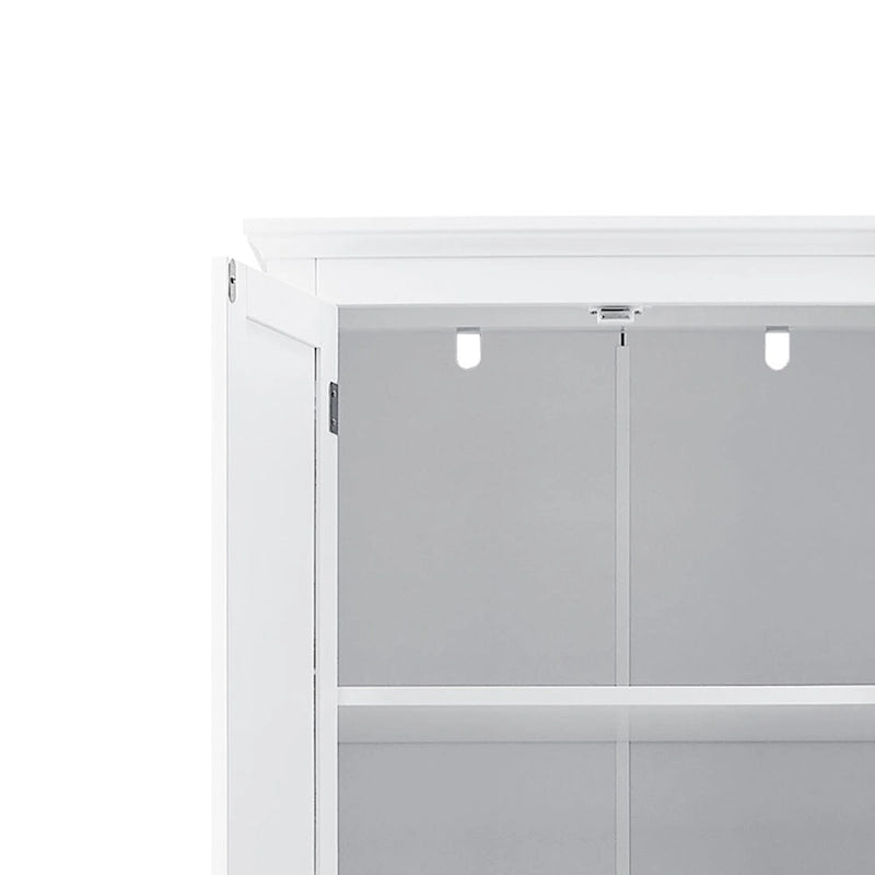 Meuble de salle de bain colonne minimaliste sur pied avec 1 placard et 3 tiroirs