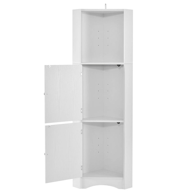 Armoire d'angle haute de salle de bain sur pied