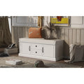 Banc de rangement avec 2 tiroirs et 2 placards, Banc à chaussures avec coussin amovible pour le salon